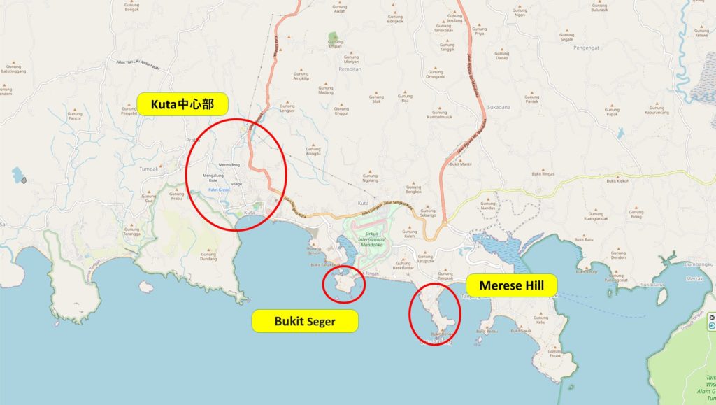 Kuta周辺の観光ポイント